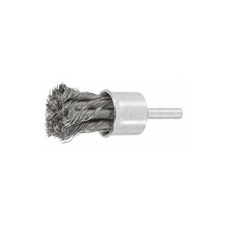 Holex Knotted End Brush, Steel, 22X0, 25 574850 22X0,25